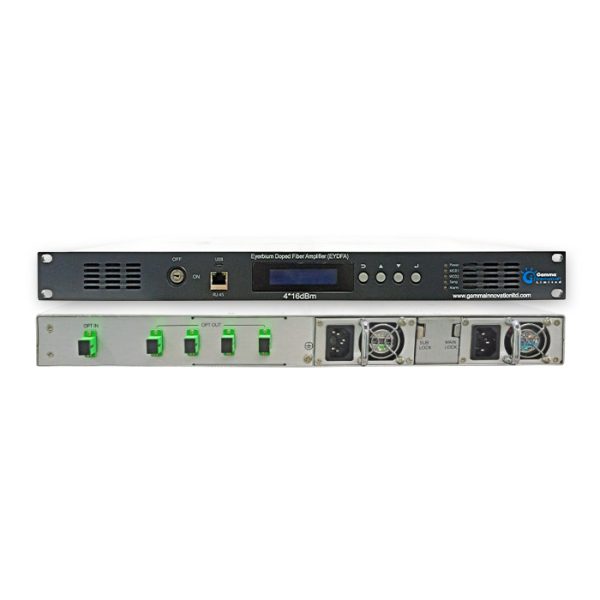 EDFA 4X16 dBm without WDM CATV IN SC/APC 220V European power line