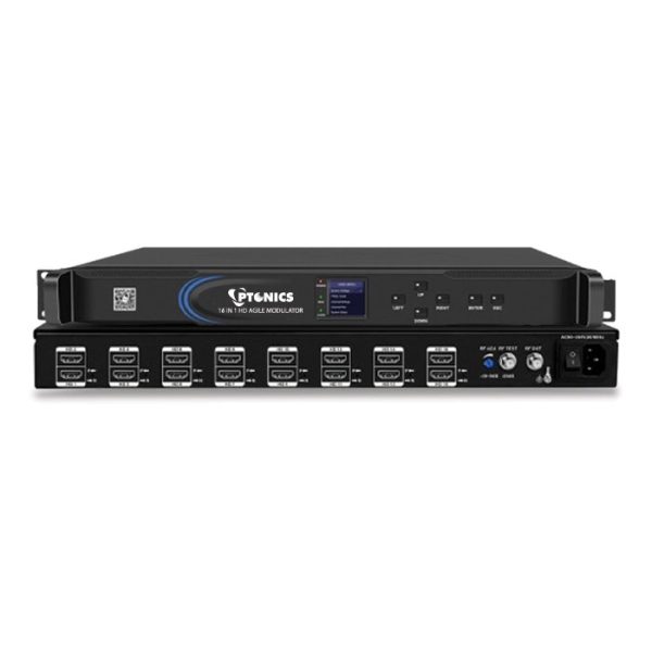 16 CHANNELS HDMI TO ANALOG AGILE MODULATOR